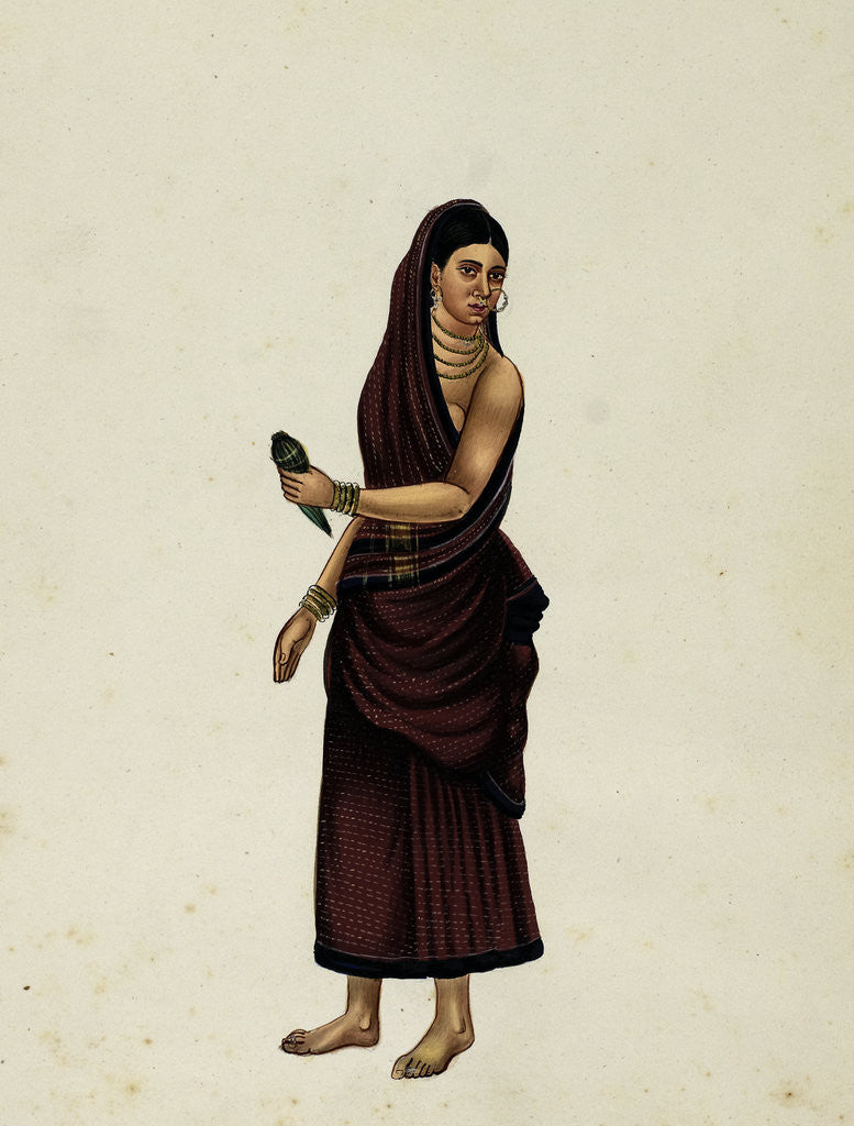 Detail of Betel Nut Seller's Wife by Indian School