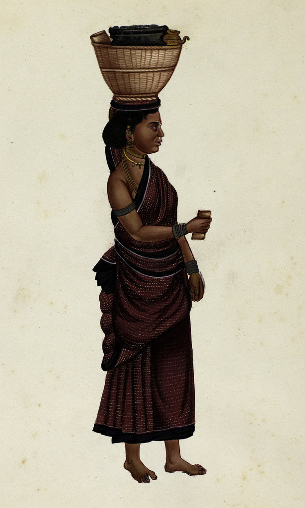 Detail of Toddy Man's Wife by Indian School