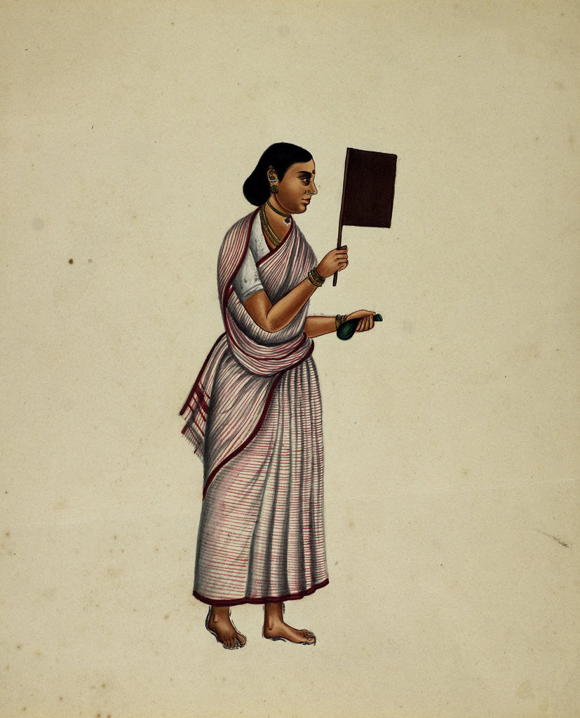 Detail of Mullebar Beggar's Wife by Indian School