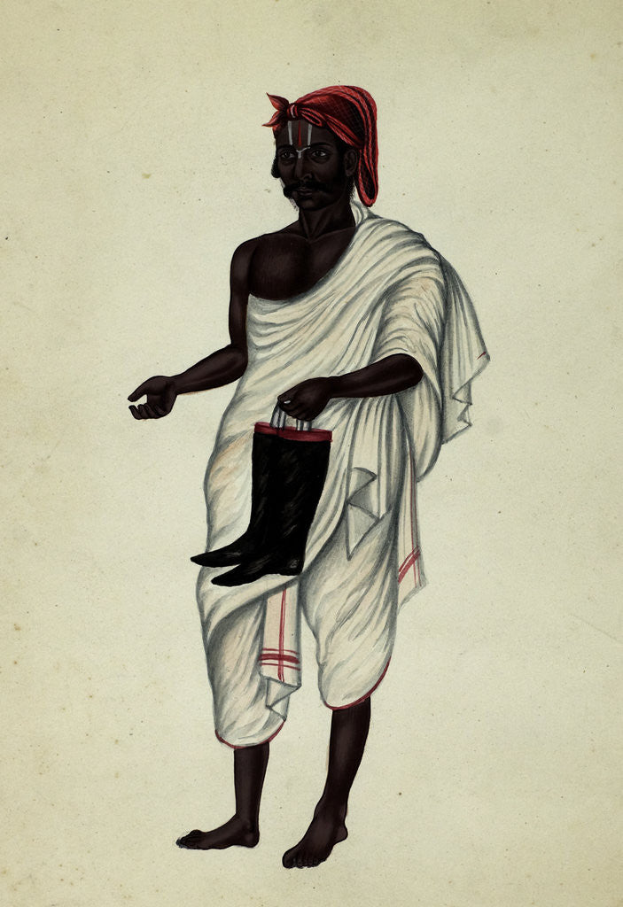 Detail of Bootmaker by Indian School