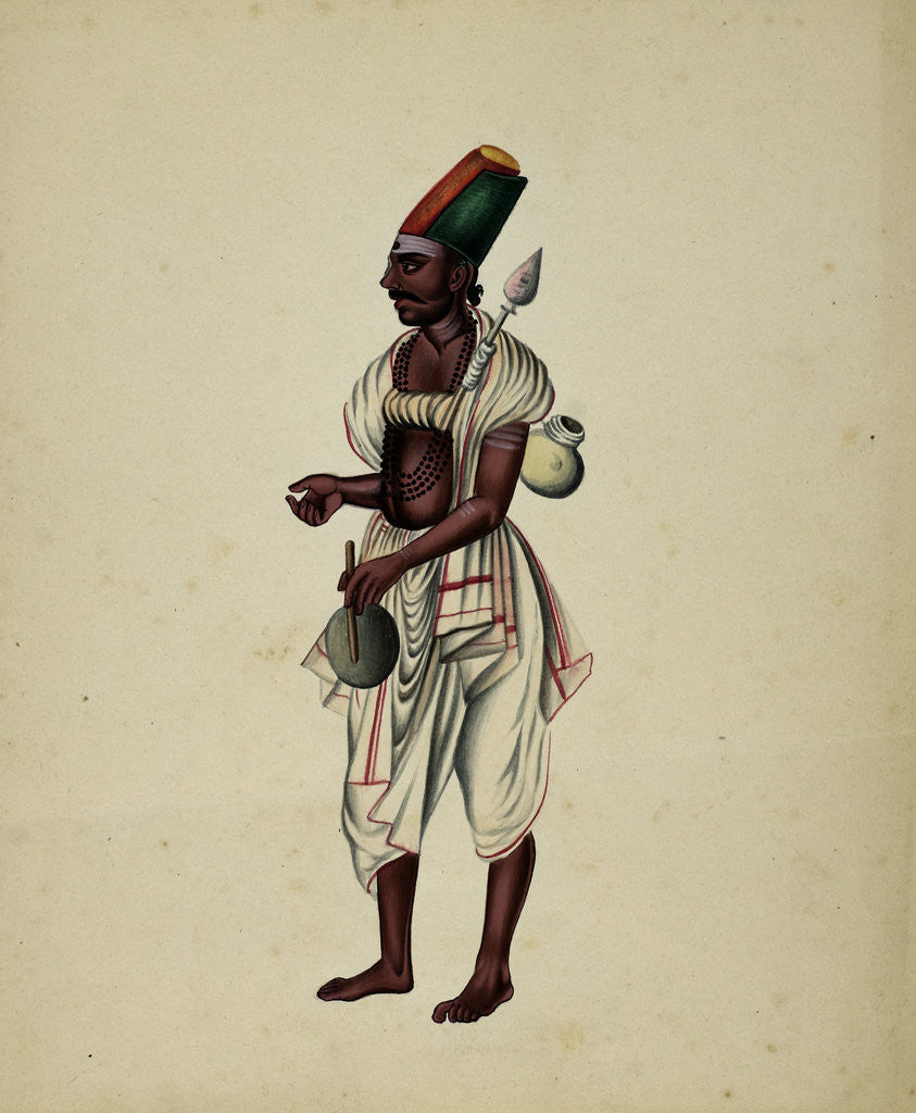 Detail of Mullebar Beggar by Indian School