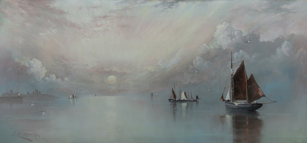 Detail of Manx Boats by J Holden