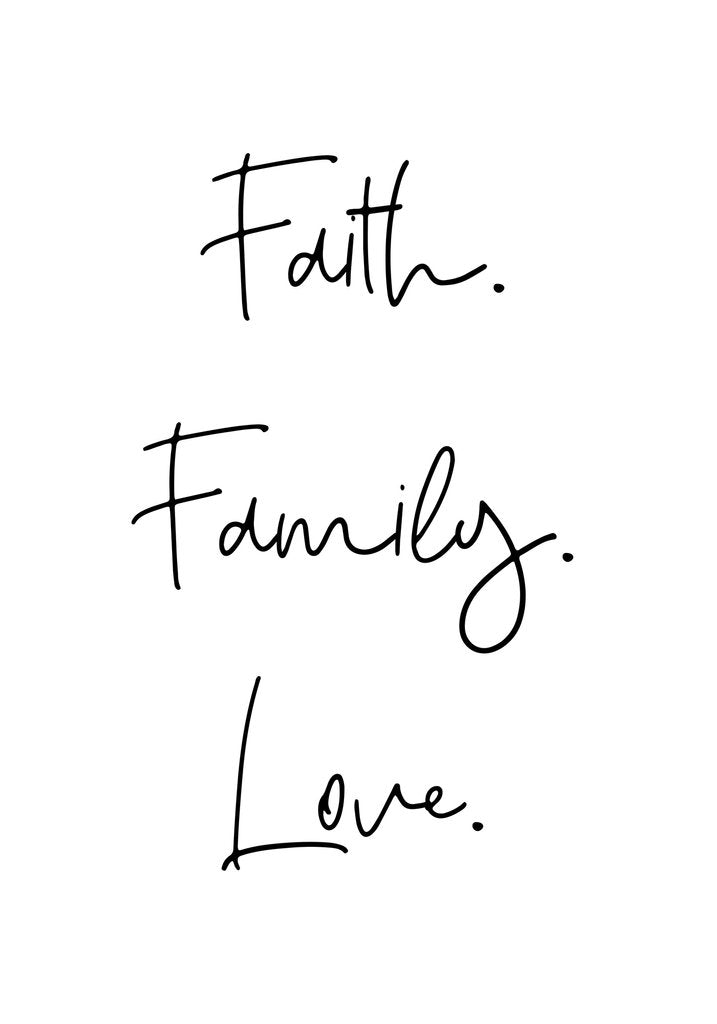 Detail of Faith. Family. Love. by Joumari