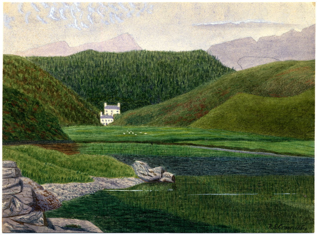 Detail of Llyn y Dinas by Robert Evans Creer