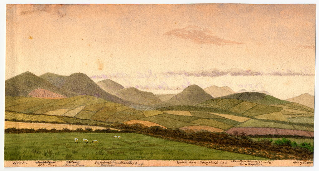 Detail of The Northern Mountains from St Marks by Robert Evans Creer
