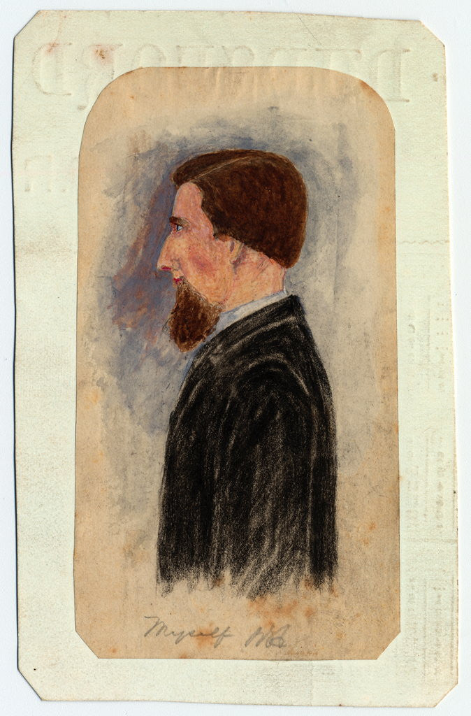 Detail of Self-Portrait of Robert Evans Creer by Robert Evans Creer
