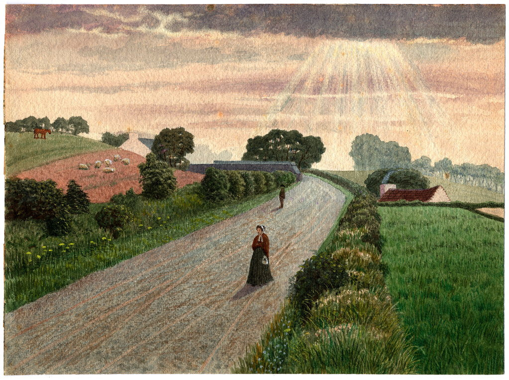 Detail of On the Road Near Ballaghenny, Bride by Robert Evans Creer