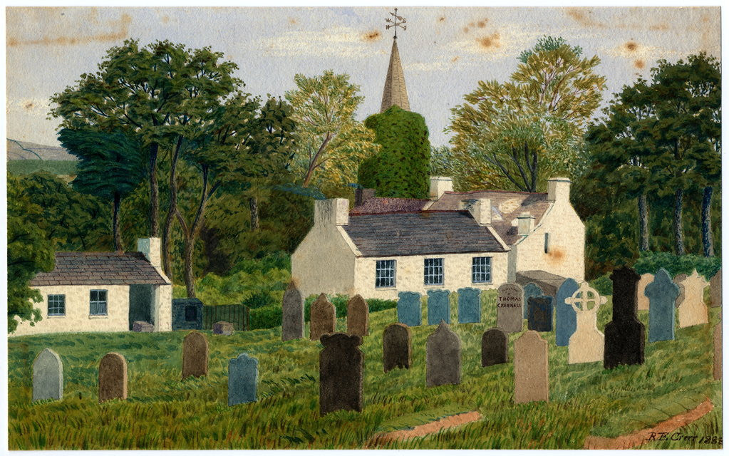 Detail of Lezayre Churchyard by Robert Evans Creer