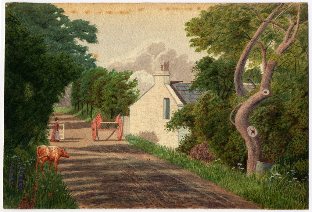 Detail of Between The Beardhown and The Grove, nr Ramsey by Robert Evans Creer