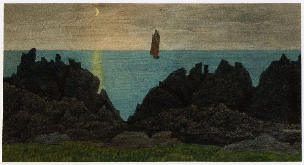 Detail of Black Rocks, Scarlett by Robert Evans Creer