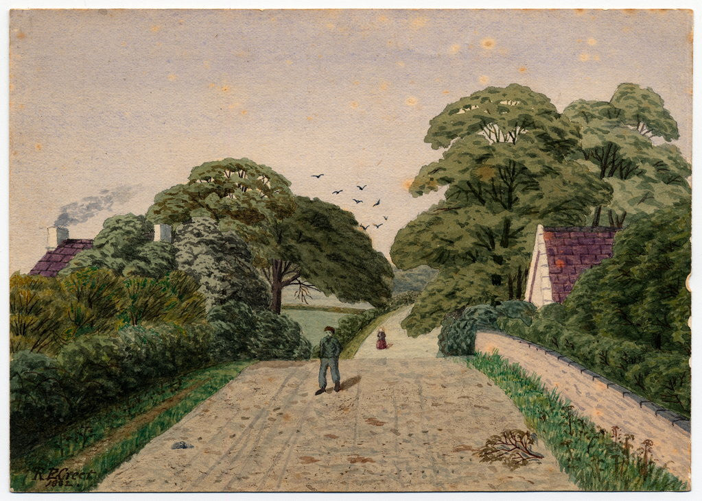 Detail of Near Rhwn Wee, Andreas by Robert Evans Creer