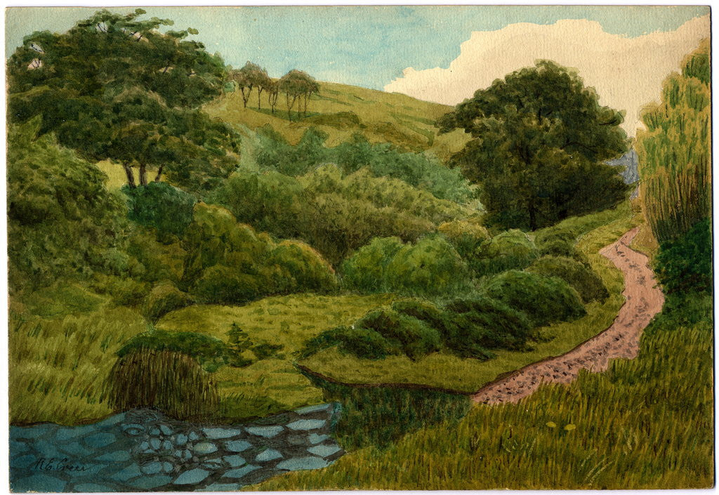 Detail of Watery Road Between The Hibernian and Ballabarna by Robert Evans Creer