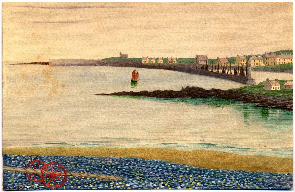Detail of Port St Mary by Robert Evans Creer