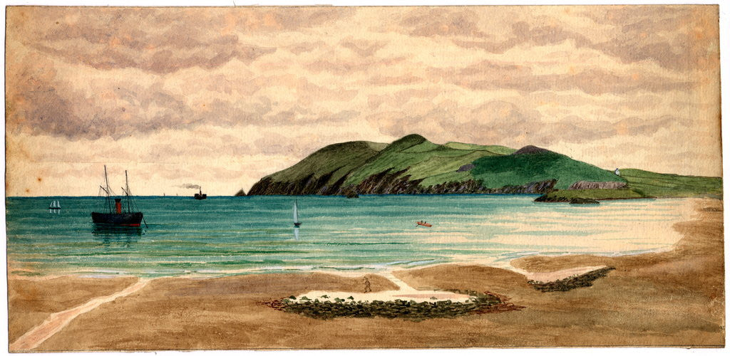 Detail of Untitled - Maughold Head? by Robert Evans Creer