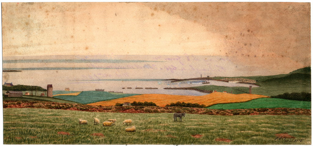 Detail of Port St Mary by Robert Evans Creer