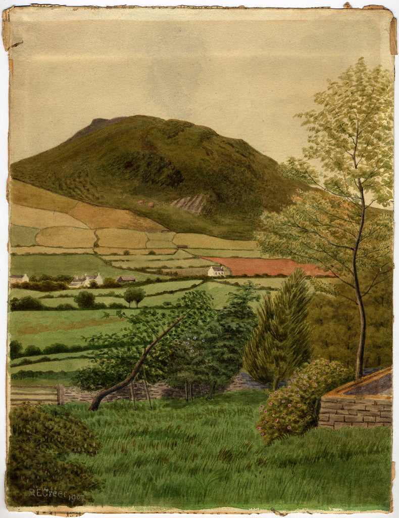 Detail of North Barrule From Ballabarna (Hibernian Hotel) by Robert Evans Creer