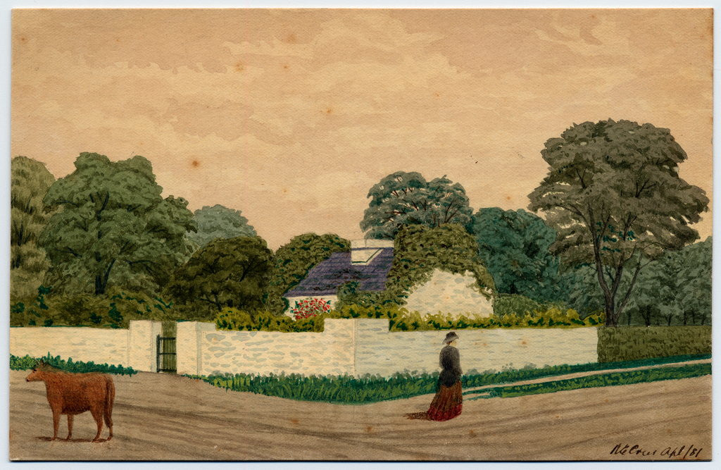 Detail of Cooil Bane Cottage, Lezayre by Robert Evans Creer