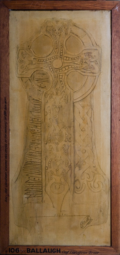 Detail of Olaf Liotulfson's Cross Slab by Philip Moore Callow Kermode