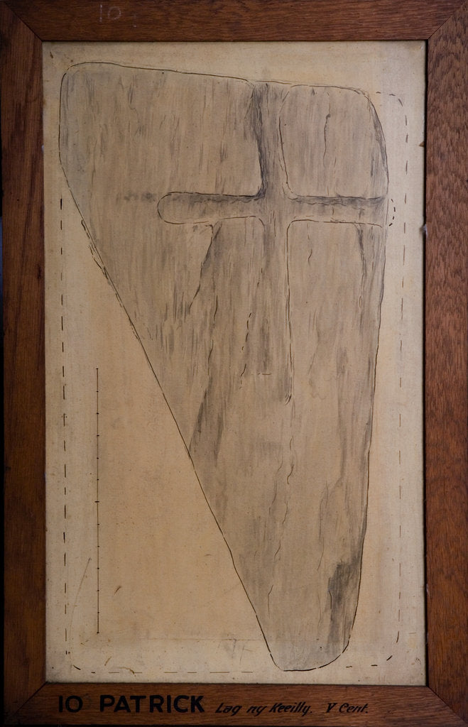 Detail of Lag ny Keilley Cross Slab by Philip Moore Callow Kermode