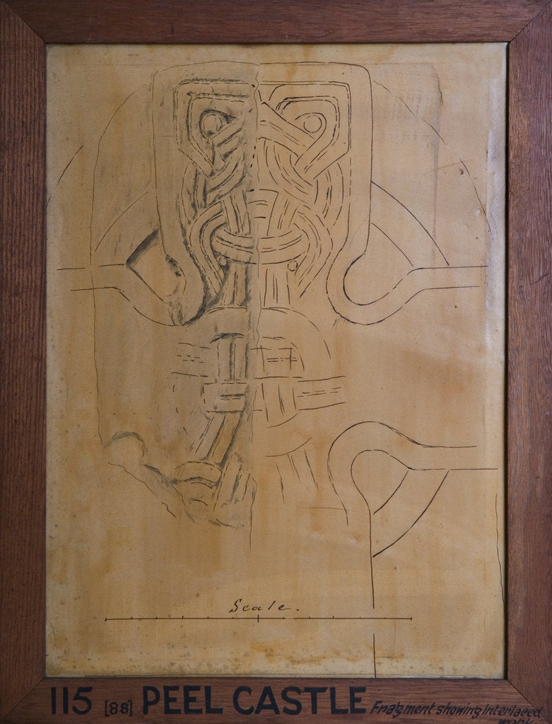 Detail of Peel Castle Cross Slab by Philip Moore Callow Kermode