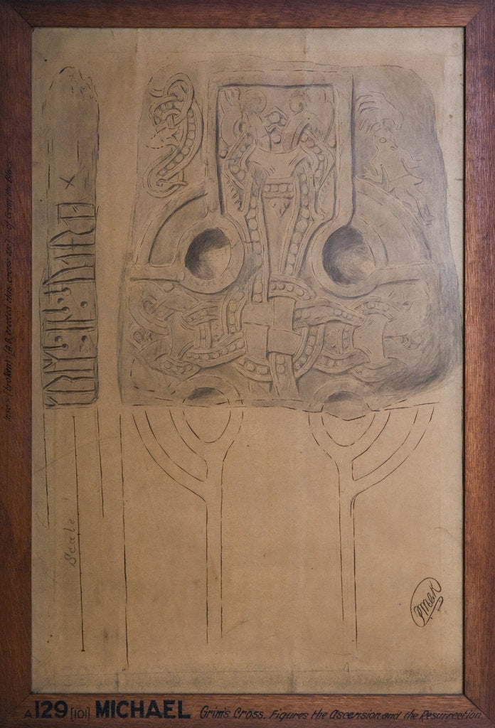 Detail of Grim's Cross Slab by Philip Moore Callow Kermode