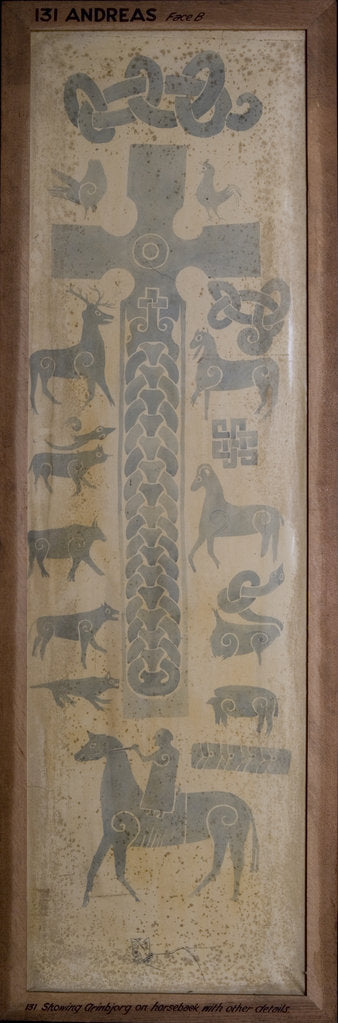 Detail of Arinbjork's Cross Slab by Philip Moore Callow Kermode