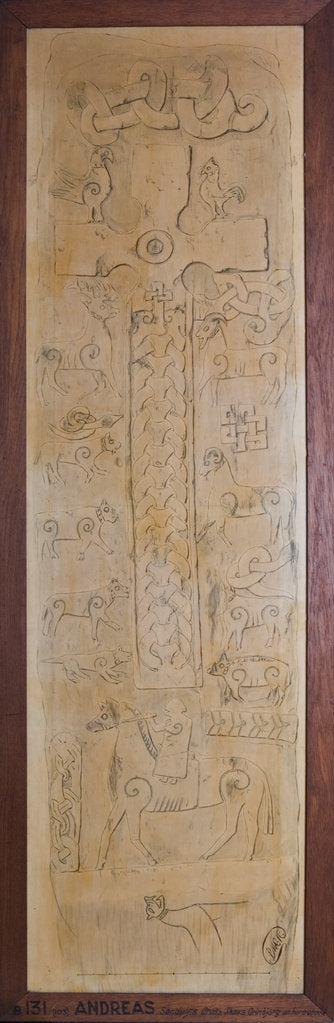 Detail of Arinbjork's Cross Slab by Philip Moore Callow Kermode