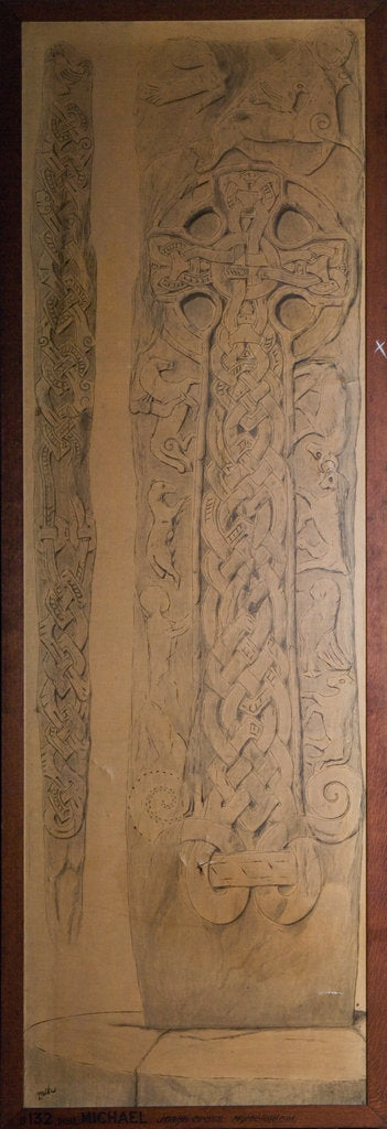 Detail of Joalf's Cross Slab by Philip Moore Callow Kermode