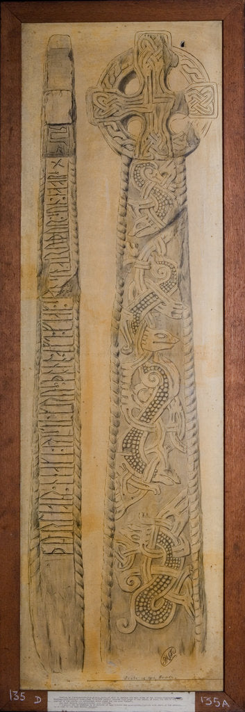 Detail of Thorleif Hnakki's Cross Slab by Philip Moore Callow Kermode