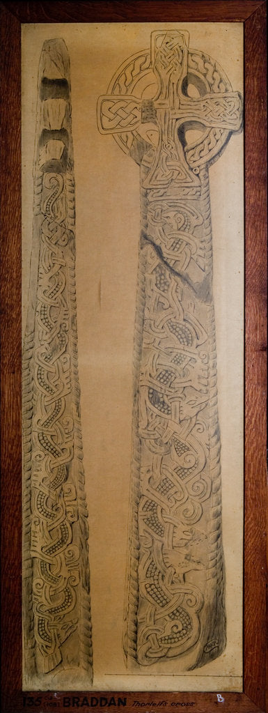 Detail of Thorleif Hnakki's Cross Slab by Philip Moore Callow Kermode