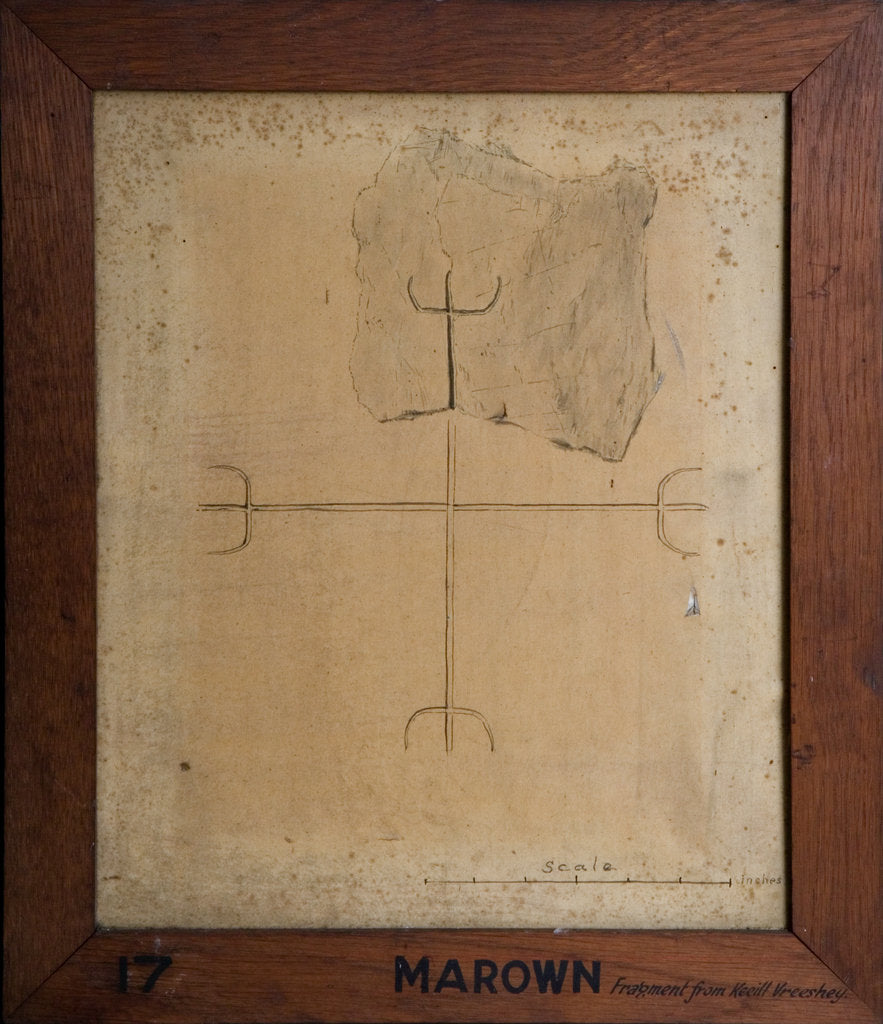 Detail of Keeill Vreeshey Cross Slab by Philip Moore Callow Kermode