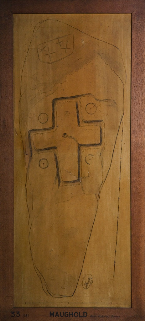 Detail of Keeill Woirrey Cross Slab by Philip Moore Callow Kermode