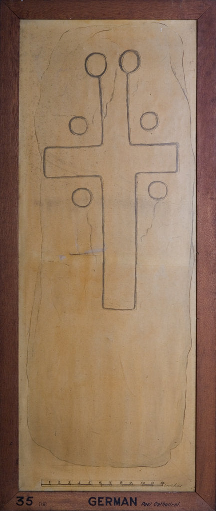 Detail of Peel Castle Cross Slab by Philip Moore Callow Kermode