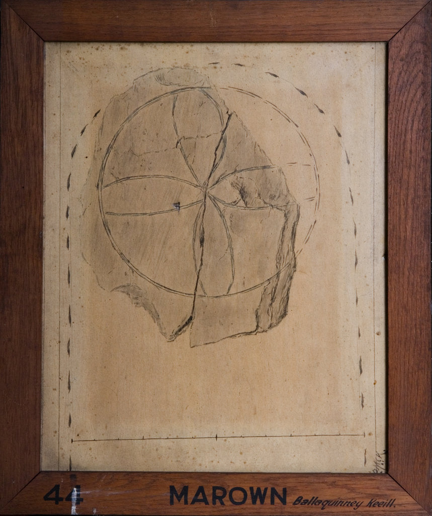 Detail of Ballaquinney Keeill Cross Slab by Philip Moore Callow Kermode