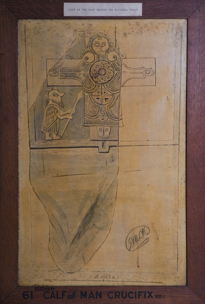 Detail of Calf of Man Crucifixion Altar Slab by Philip Moore Callow Kermode