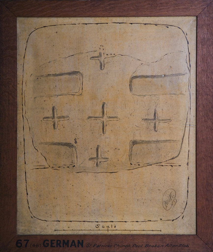 Detail of Peel Castle Cross Slab by Philip Moore Callow Kermode