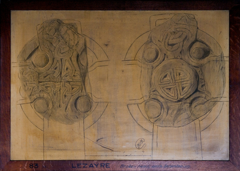Detail of Lezayre Vicarage Cross Slab by Philip Moore Callow Kermode