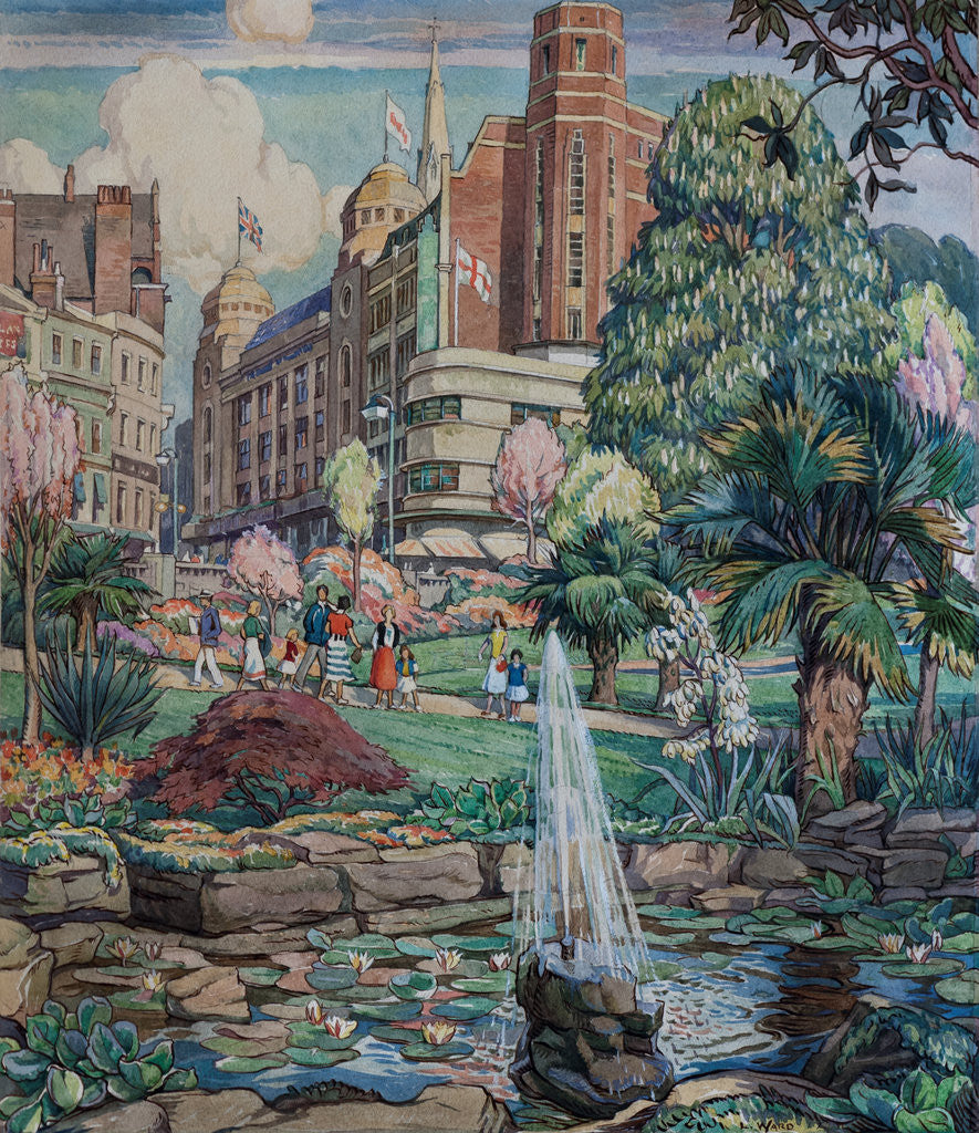 Detail of In Central Pleasure Gardens by Leslie Moffat Ward