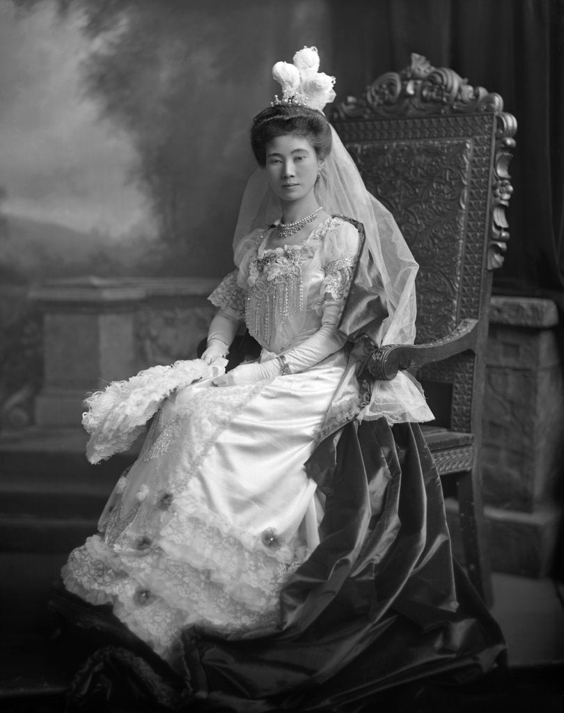 Detail of Viscountess Hayashi, later Countess Hayashi by Lafayette Portrait Studios