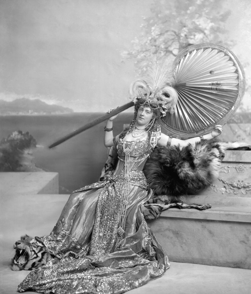 Detail of Daisy Princess of Pless as Queen of Sheba-Cleopatra by Lafayette Portrait Studios