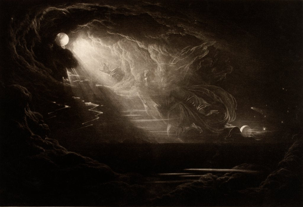 Detail of Creation of Light by John Martin