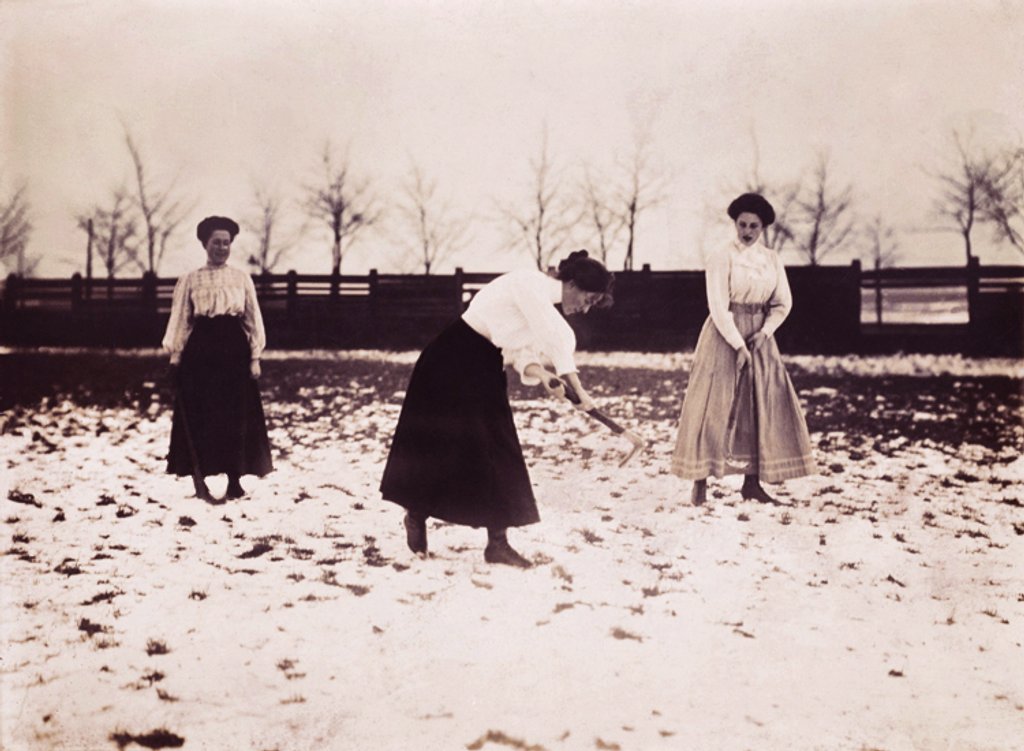 Detail of Ladies Training Reverse Sticks in Brussels Hockey Club by Andrew Pitcairn-Knowles