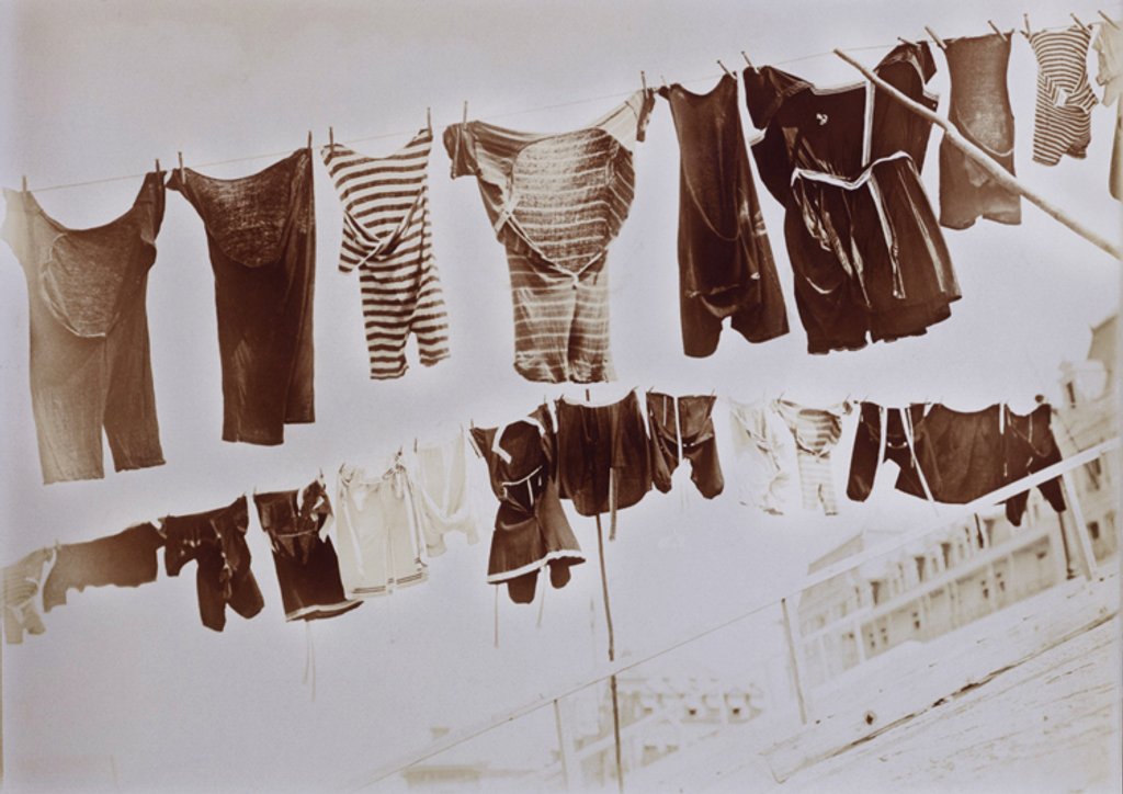 Detail of Two Lines of Washing by Andrew Pitcairn-Knowles
