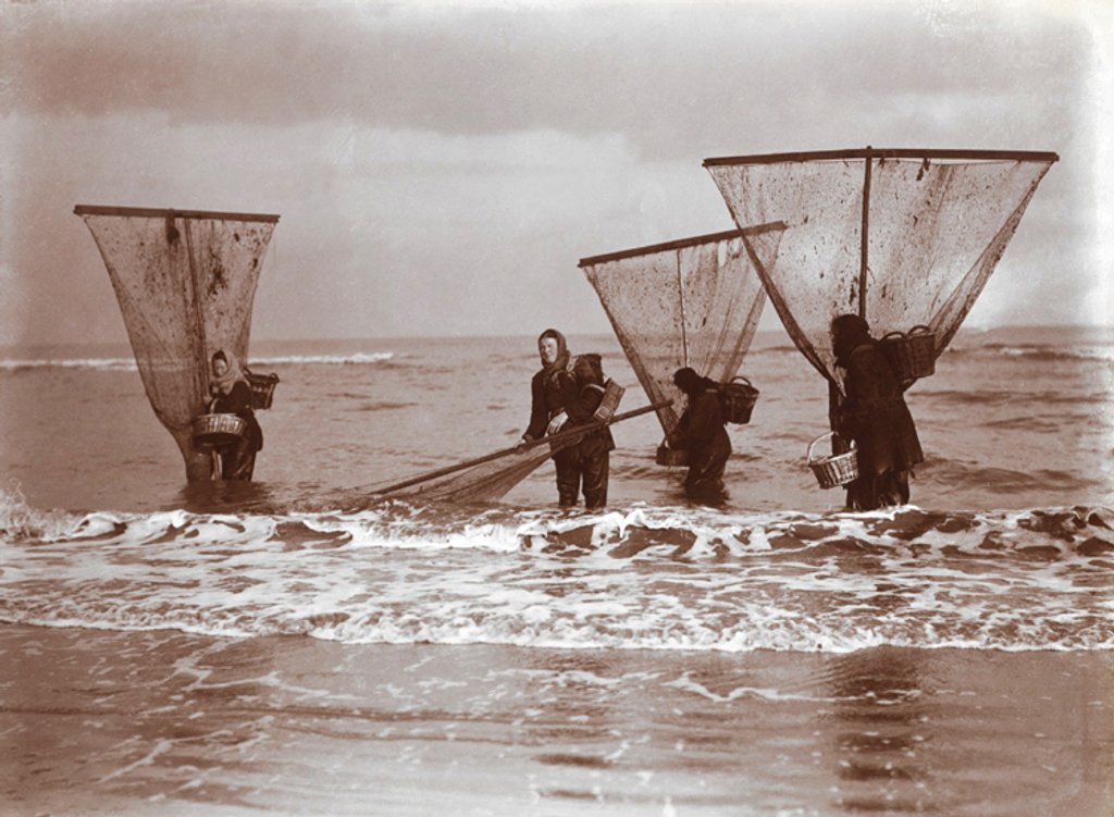 Detail of Shrimpers by Andrew Pitcairn-Knowles