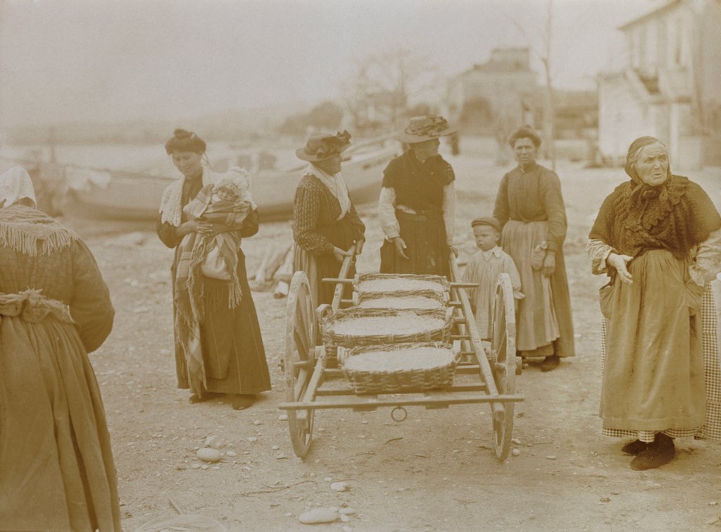 Detail of Baskets on Cart by Andrew Pitcairn-Knowles
