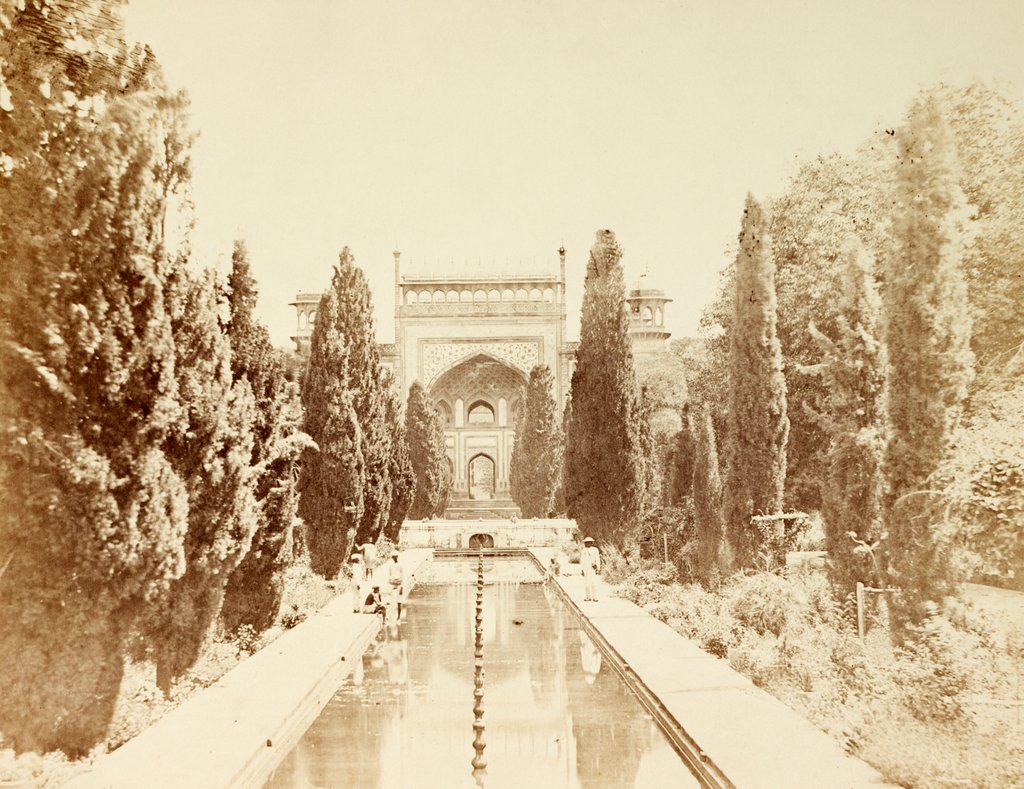 Detail of Gateway of the Taj Mahal by Felice Beato