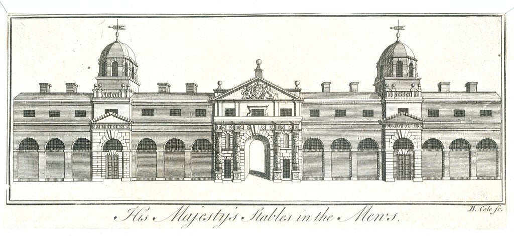Detail of His Majesty's Stables in The Mews by William Kent