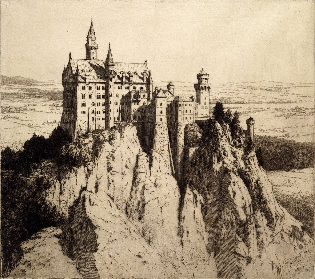 Detail of The Mad King's Castle by Percival Gaskell