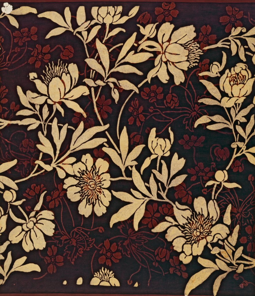 Detail of Furnishing fabric by Lewis Foreman  Day