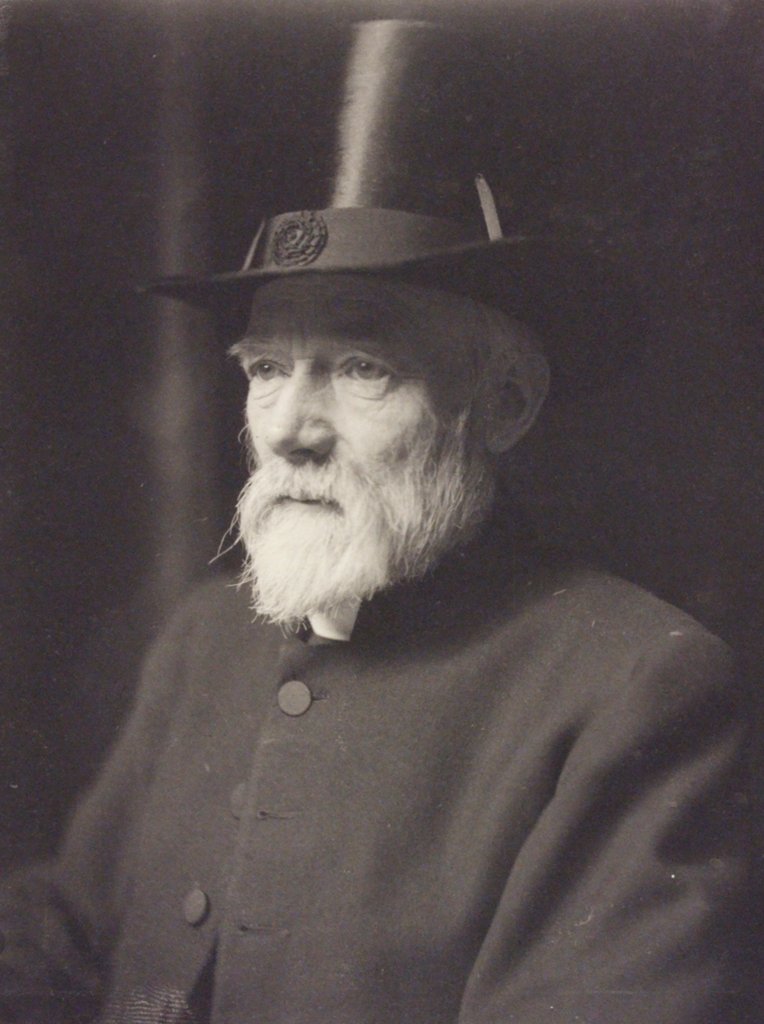 Detail of Right Reverend Lewis Clayton, Bishop of Leicester by Frederick Hollyer